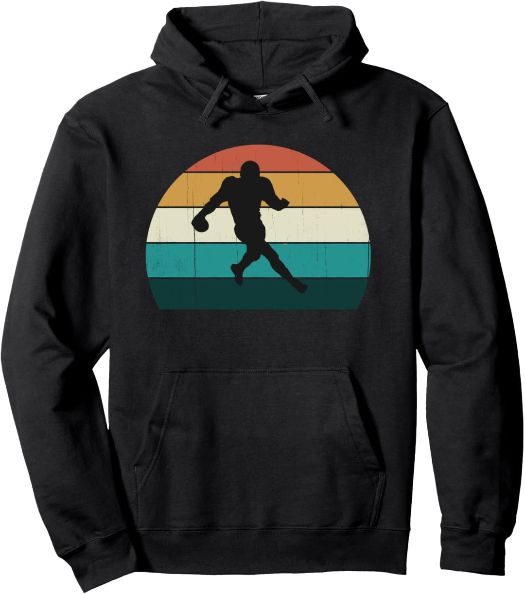 Vintage American Football Spieler Geschenk: Retro USA Pullover Hoodie
