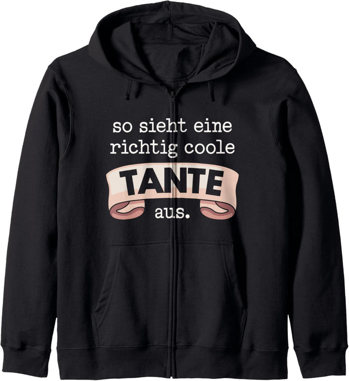 Coole Tante Spruch Geburtstag Beste Tante Kapuzenjacke