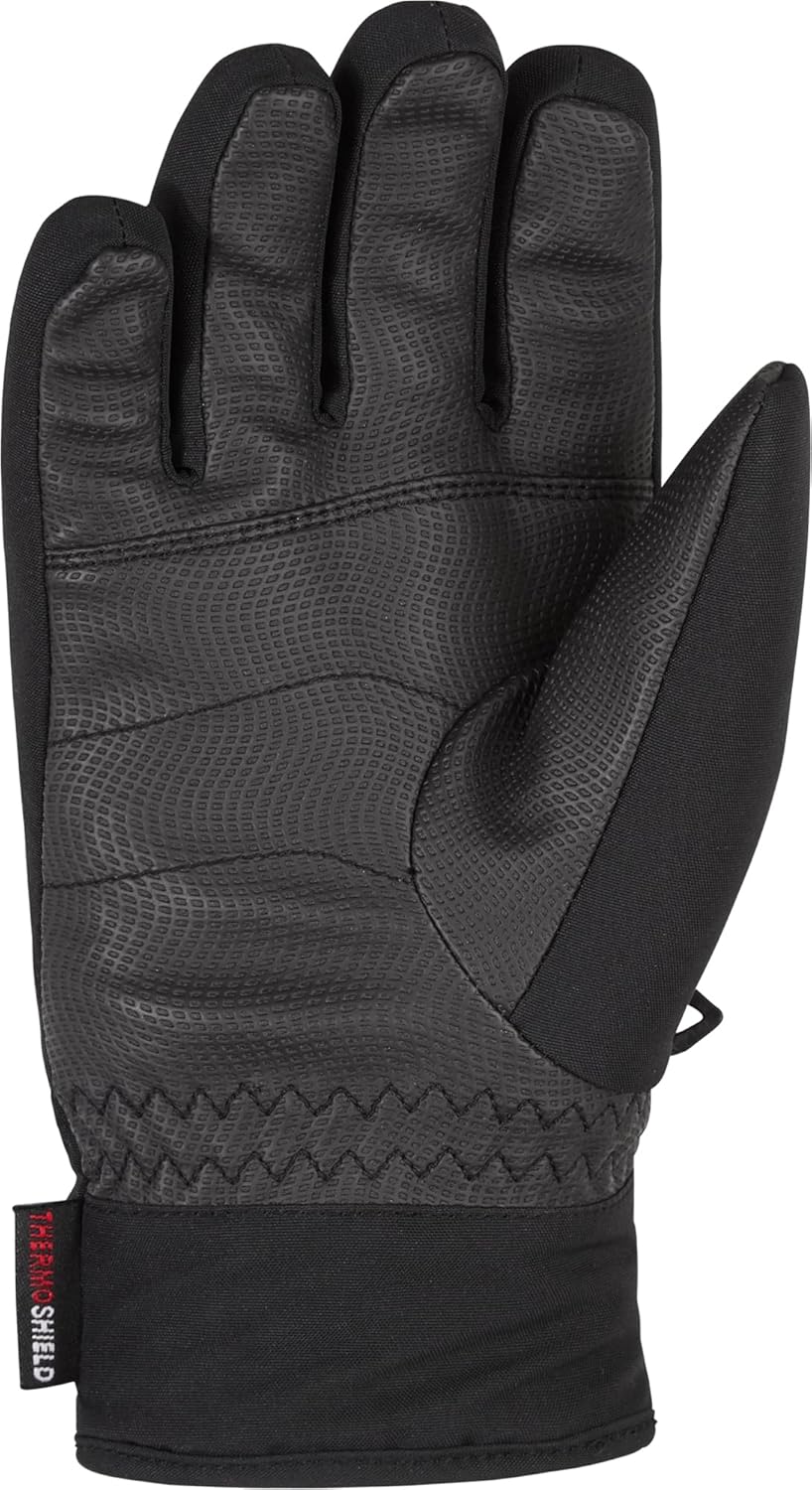 Ziener Unisex Kinder Labino Skihandschuhe 6 Schwarz, 6 Schwarz