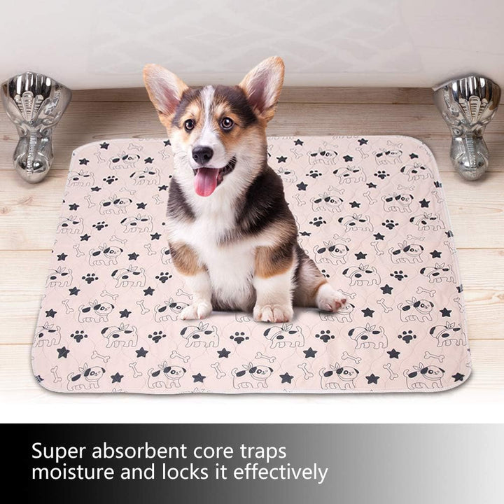 Oumefar 3 Grössen Wasserdichtes Hunde Pee Pad Niedliche saugfähige Whelping Pads rutschfeste Welpen