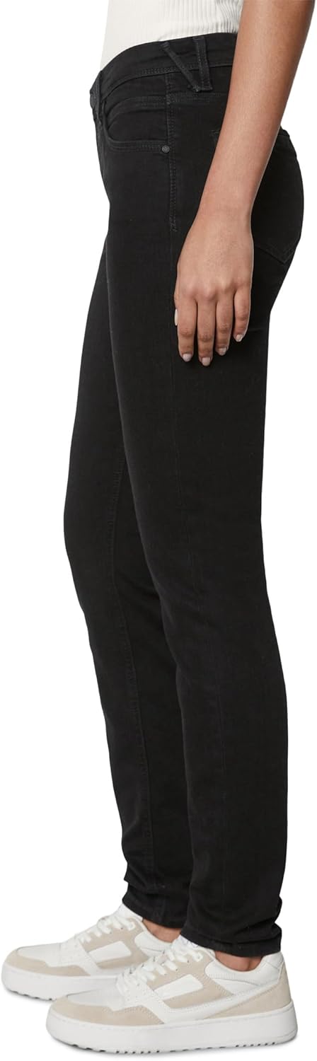Marc O'Polo Denim Damen Jeanshose mit Stretch-Anteil Slim Fit 25W / 30L Schwarz Q04, 25W / 30L Schwa