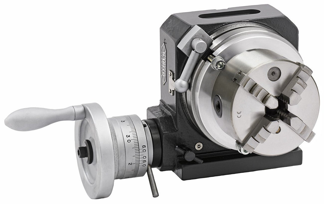 WABECO Teilapparat Ø 110 vertikal horizontal mit 4 Backenfutter Ø 80 Rundtisch Teiltisch