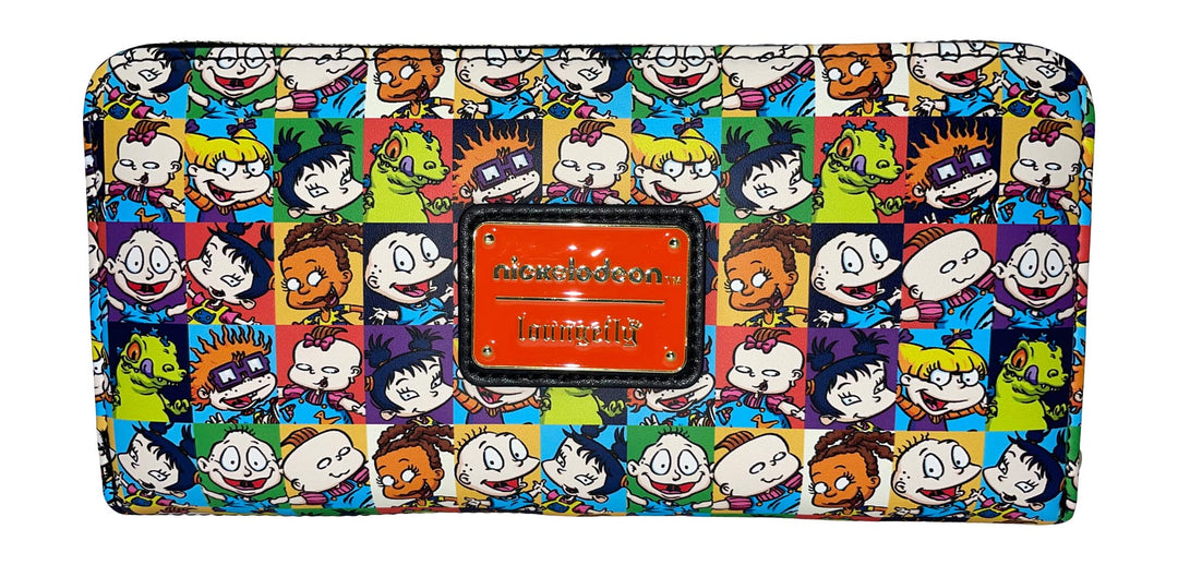 Loungefly Rugrats Nickelodeon Geldbörse mit Reissverschluss, Schwarz, Medium, Geldbörse mit Reissver