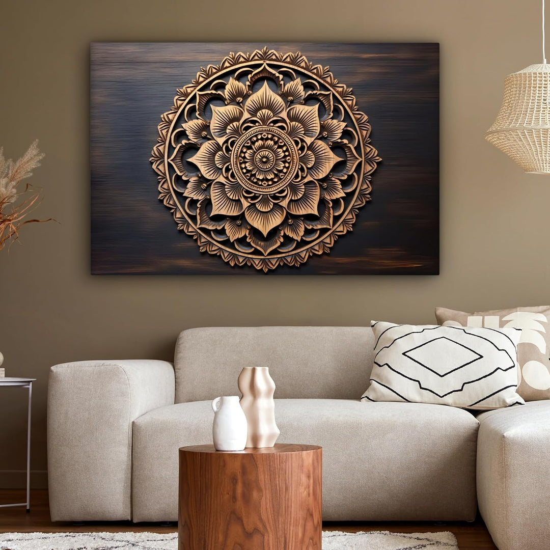 MuchoWow© Bild auf Leinwand Gross 120x80 cm XXL Schlafzimmer Bilder Wand Deko Wohnzimmer Modern Wand