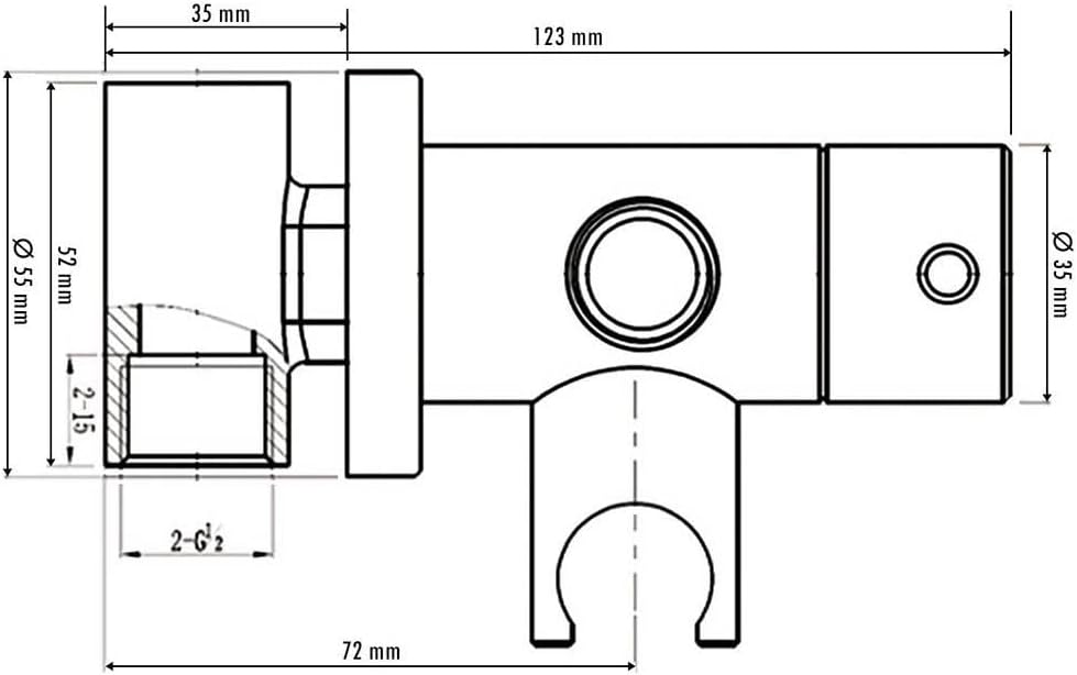 LLAVISAN L474651 Schwarz WC Armatur, Black Intimhygiene zum Austausch des Bidets, Einhebelmischer ka