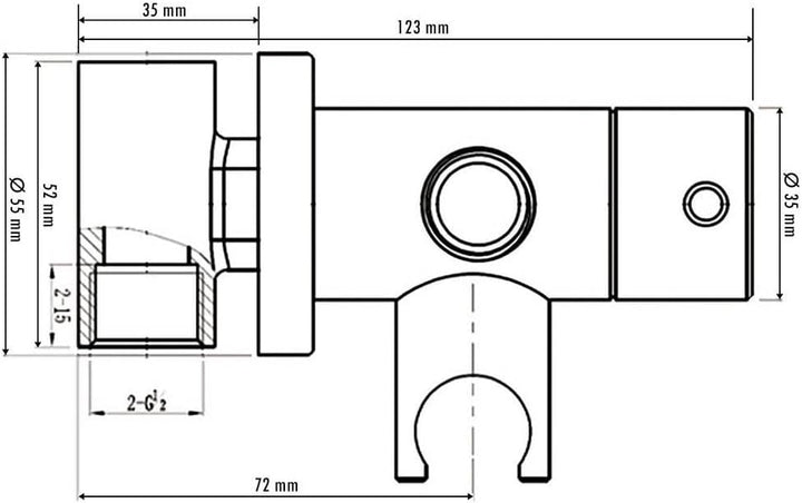 LLAVISAN L474651 Schwarz WC Armatur, Black Intimhygiene zum Austausch des Bidets, Einhebelmischer ka