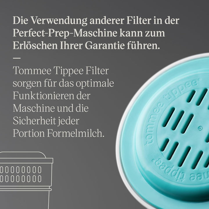 Tommee Tippee Perfect Prep-Ersatzfilter, Packung mit 2, Kompatibel mit allen Perfect Prep-Maschinen,