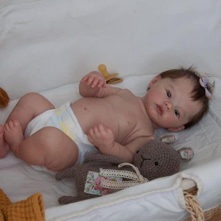 Reborn Puppen Mädchen Reborn Baby - 20 Zoll lebensechte Babypuppe Körper aus weichem Vinyl Sieht aus