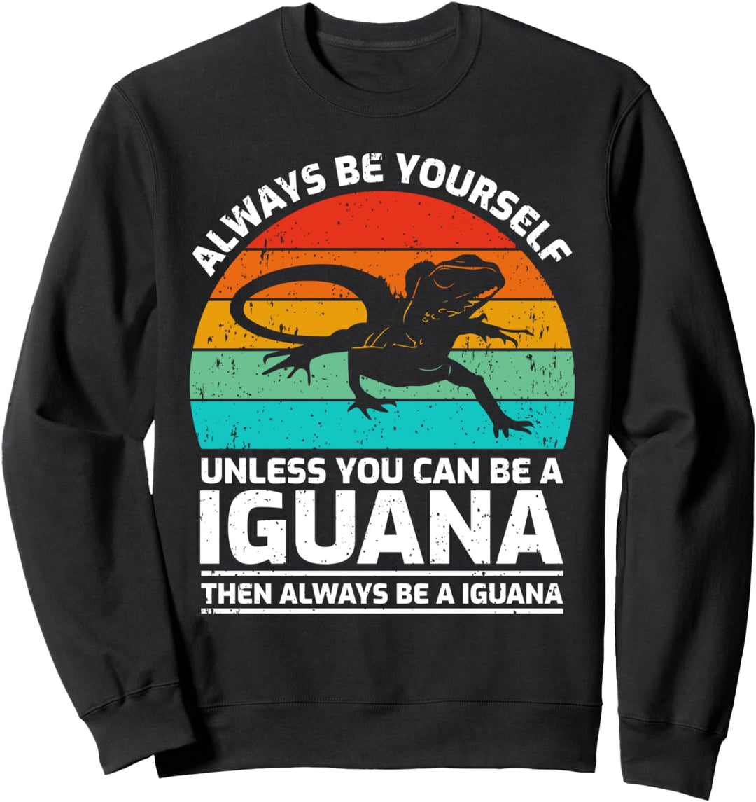 Vintage Iguana Lover Retro Cute Iguana Sweatshirt