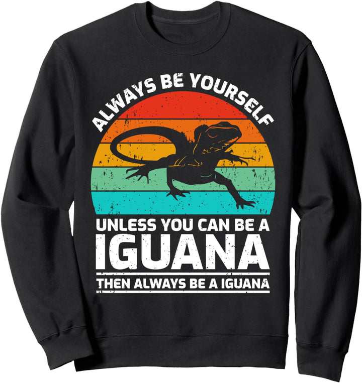 Vintage Iguana Lover Retro Cute Iguana Sweatshirt