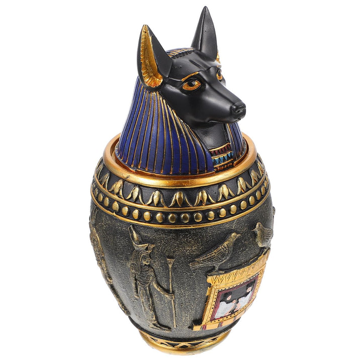BESPORTBLE Wohnkultur Götter Statuen Ägyptischer Überdachungskrug Antikes Ägyptisches Vorratsglas Or