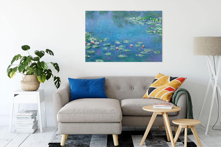 Generisch Claude Monet - Seerosen  III als Leinwandbild/Grösse: 120x80 cm/Wandbild/Kunstdruck/fertig