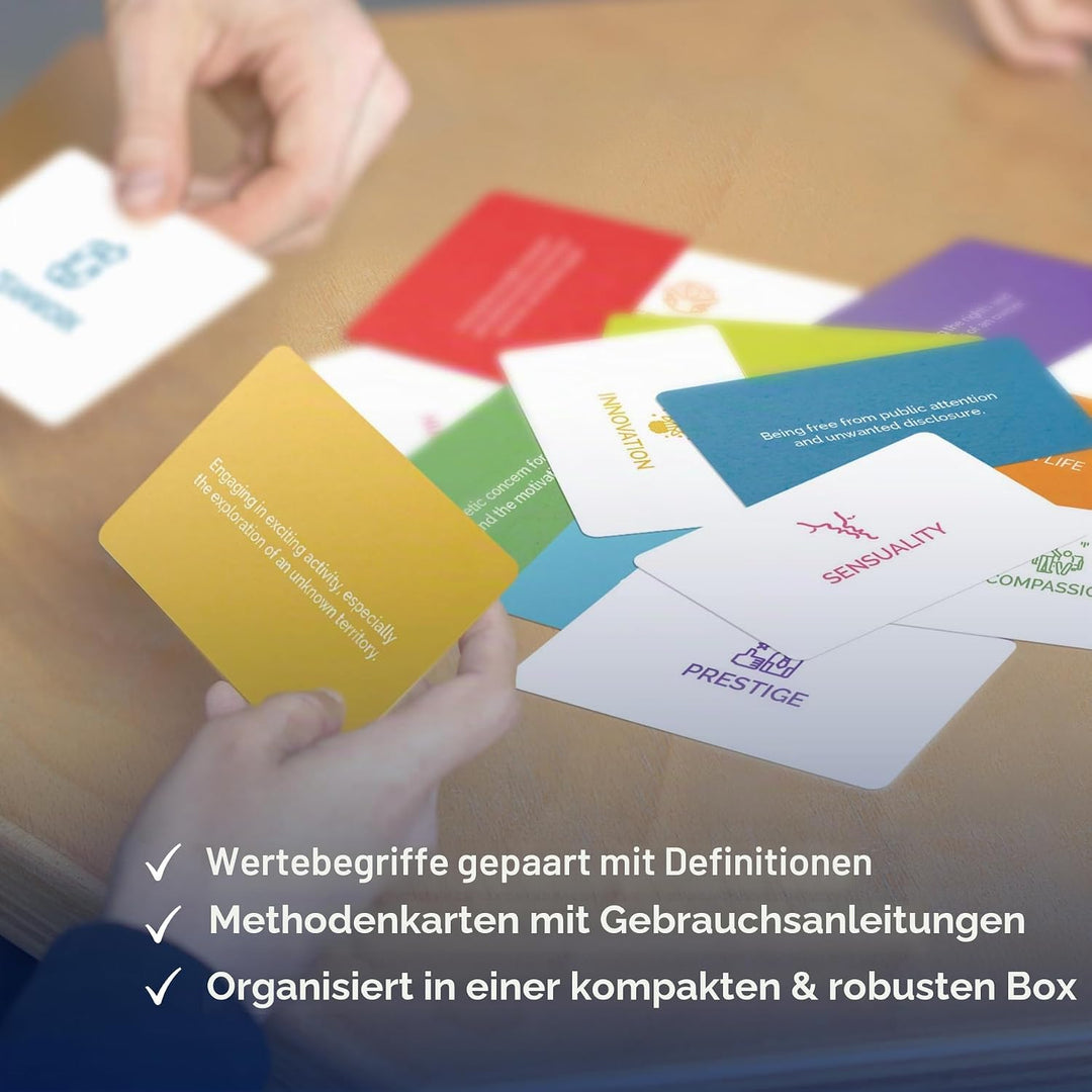 metaFox What Really Matters! 80 values cards for coaching, workshops and therapy. High-quality coach