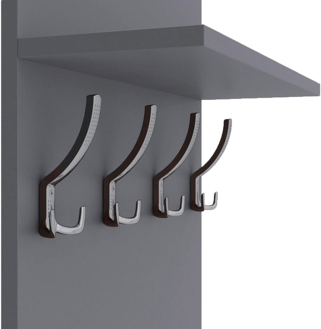 AKKE 100x60 | MAXI Garderobenpaneel Wandgarderobe Garderobe Wandpaneel Kleiderstange CHROM | LIGHT G