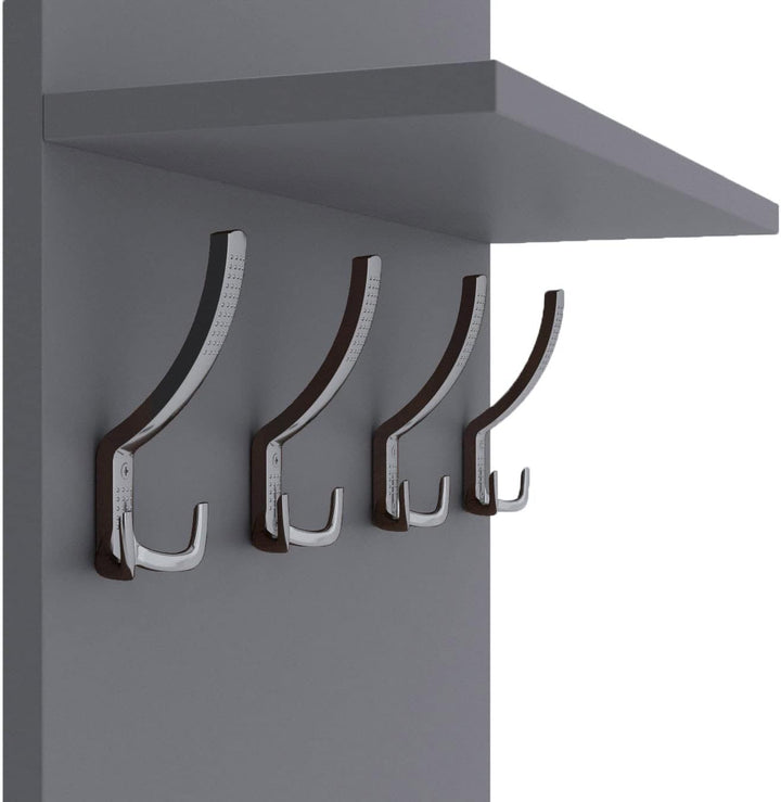 AKKE 100x60 | MAXI Garderobenpaneel Wandgarderobe Garderobe Wandpaneel Kleiderstange CHROM | LIGHT G