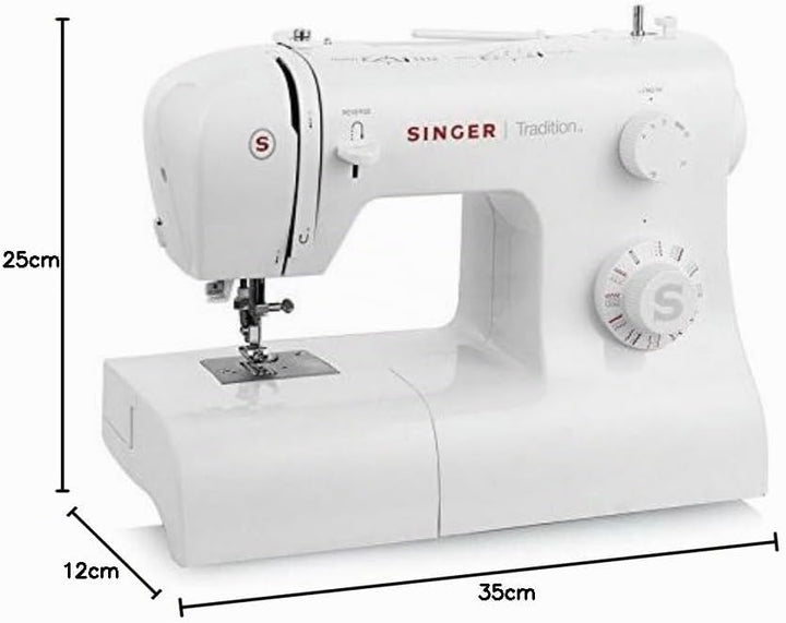 Singer Tradition 2282 Für Nähmaschine, Kunststoff Druckguss, Weiss, 35 x 12 x 25 cm