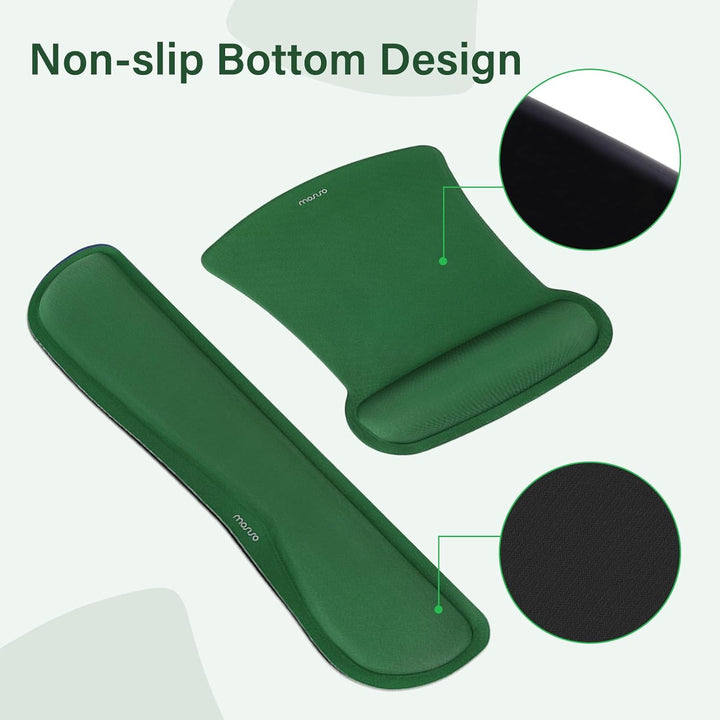MOSISO Schreibunterlage Matte Tastatur Mauspad Set, 4-in-1 Ergonomisches Mousepad&Tastatur Handgelen