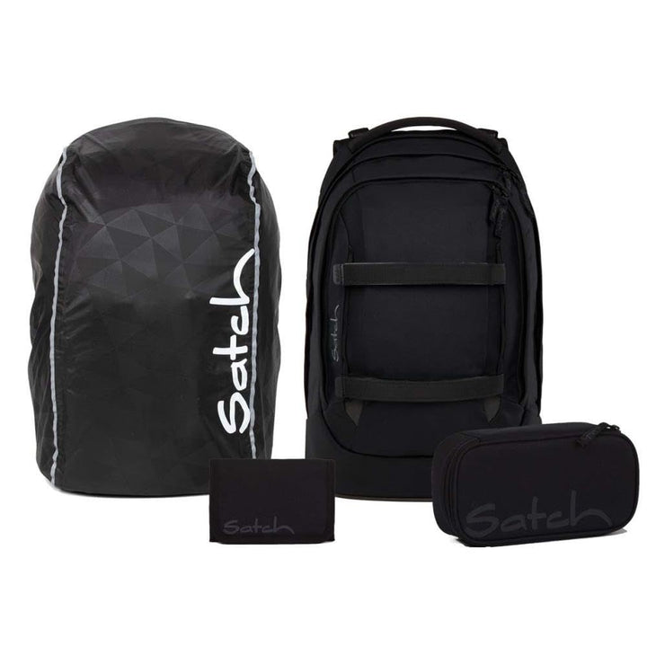 Satch Pack Streetwalk Edition Schulrucksack Set 4tlg. inkl. Schlamperbox, Geldbörse und Regenhülle (