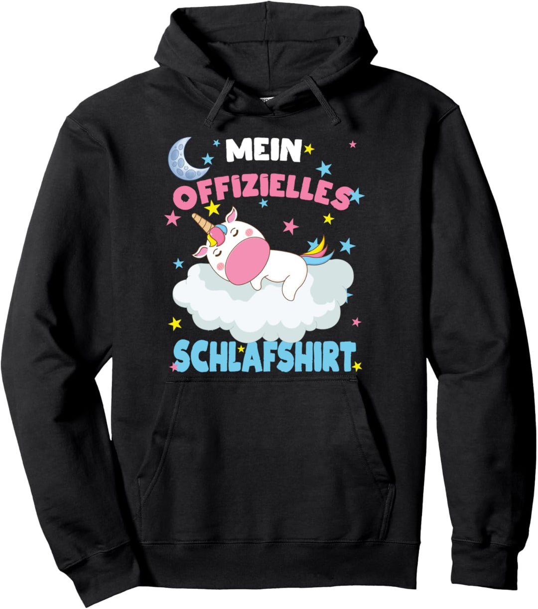 Offizielles Schlafshirt Einhorn Schlafen Pullover Hoodie