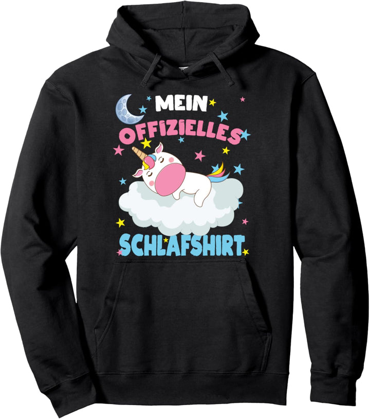 Offizielles Schlafshirt Einhorn Schlafen Pullover Hoodie