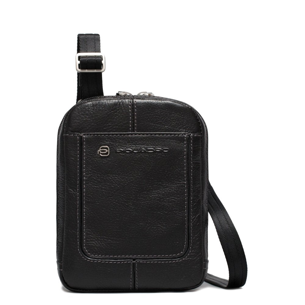 Piquadro Umhängetasche Borsello Vibe Schwarz 0. L, Schwarz