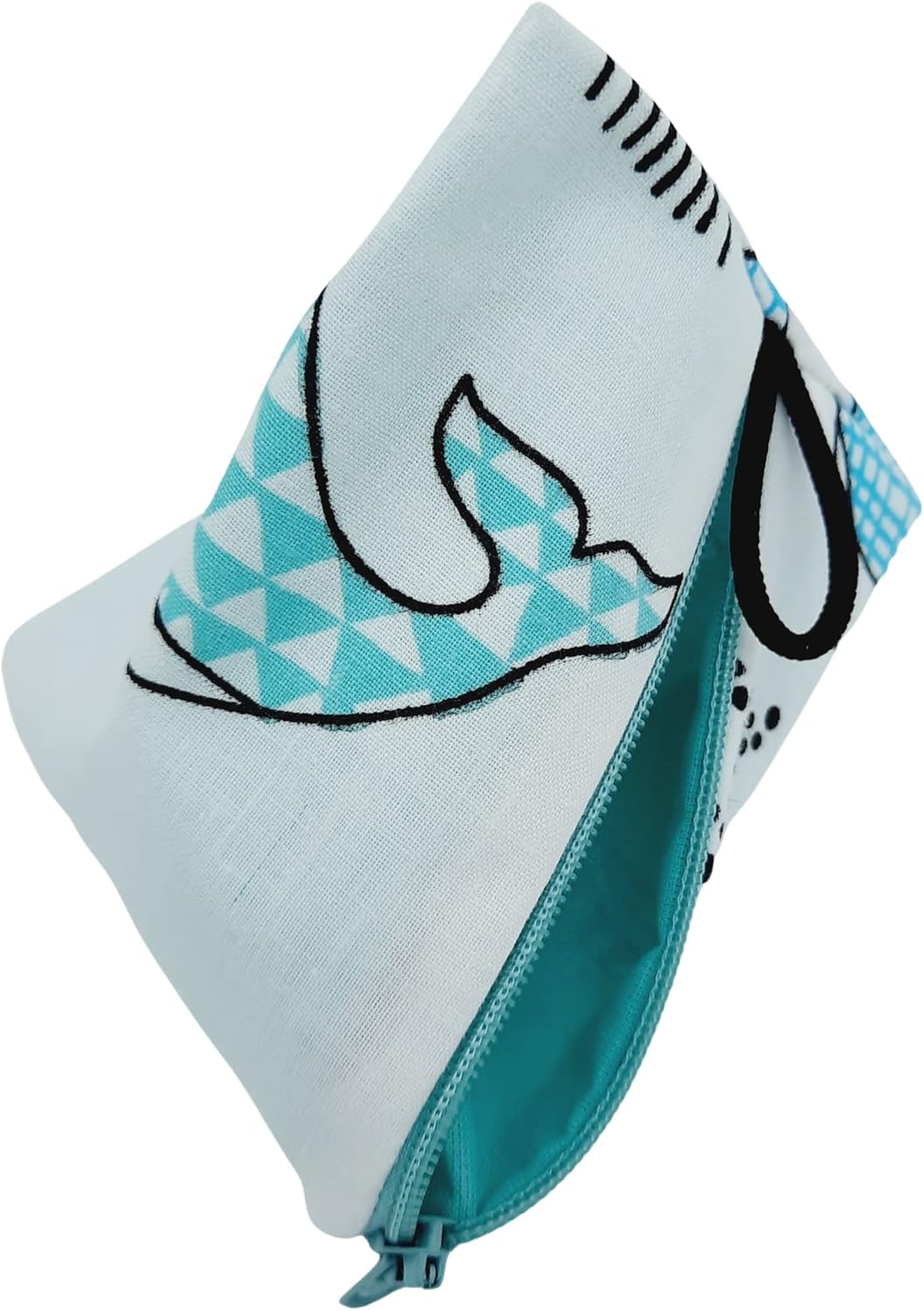 Grosse Windeltasche XXL mit Name Wickeltasche Tiere Wal mint maritim