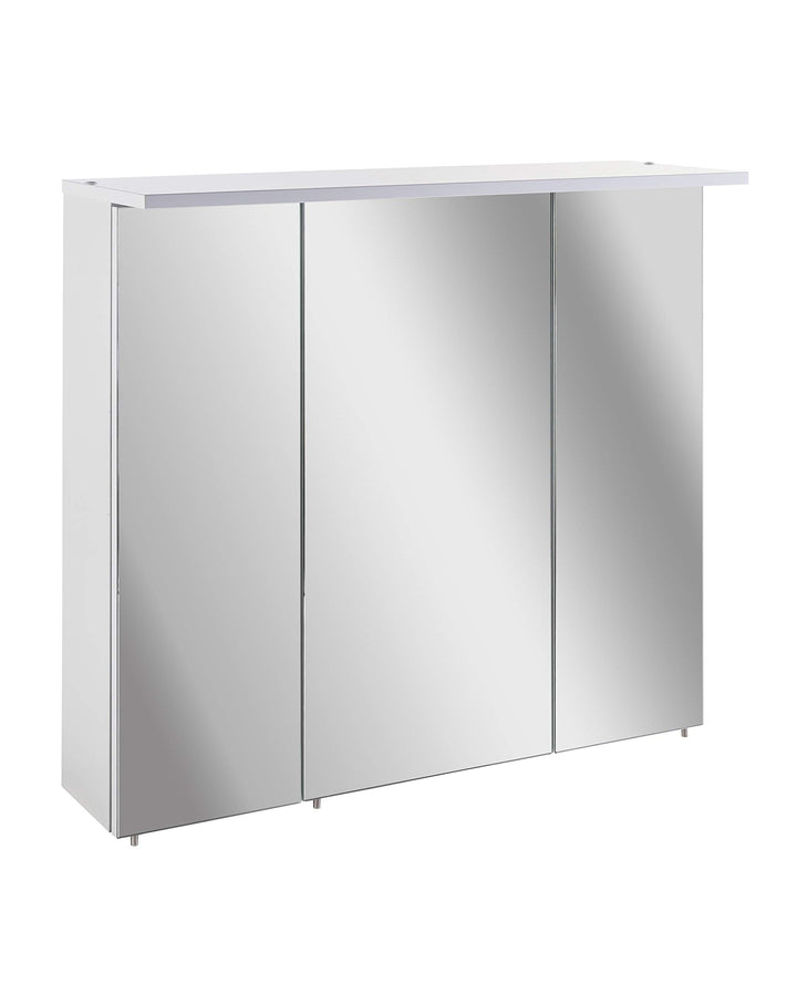 Schildmeyer Spiegelschrank, Holz, weiss, 70.5x16x73 cm, 70.5x16x73 cm