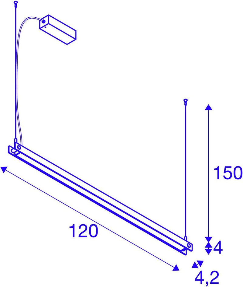 SLV NOYA | Pendelleuchte, Wohnzimmer-Lampe, Innen-Beleuchtung, Hänge-Leuchte Esszimmer, LED, Decken-