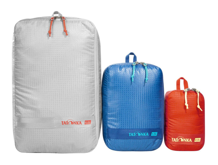 Tatonka Packwürfel Stuffsack Zip Set 3 - Ultraleichtes und platzsparendes Packtaschen-Set mit Reissv