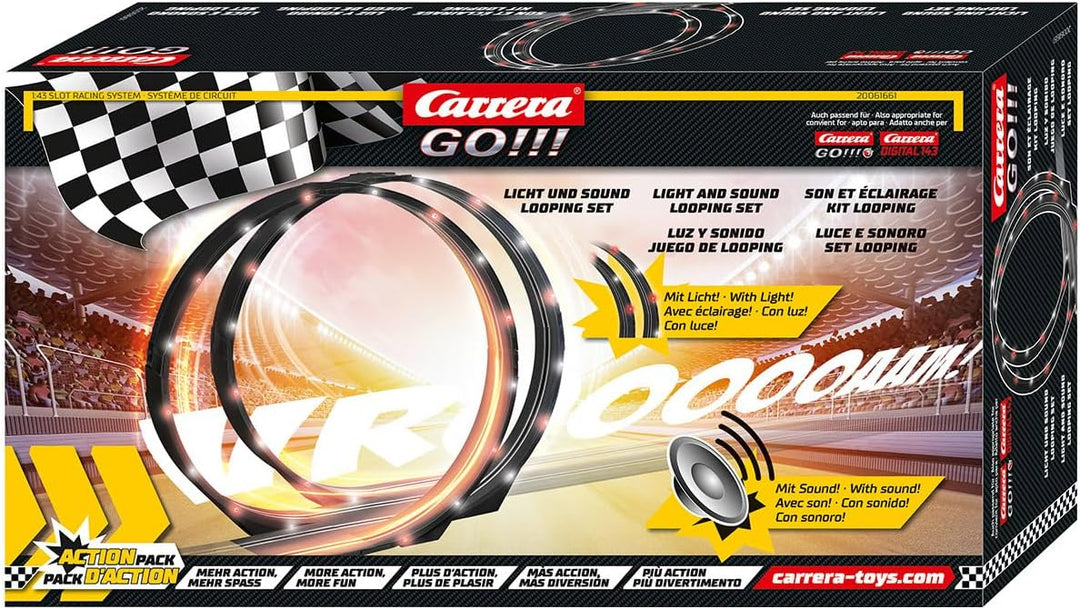 Carrera GO / Digital 143 Looping Set mit LED Beleuchtung und Sound