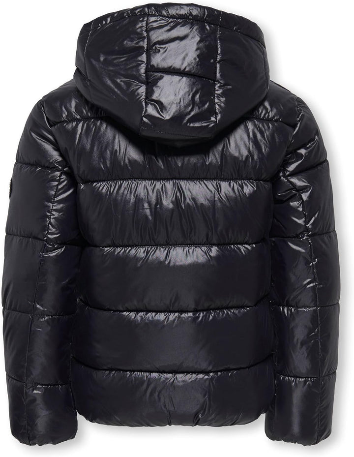 ONLY girl Jacke Abnehmbare Kapuze Steppjacke 146 Schwarz, 146 Schwarz