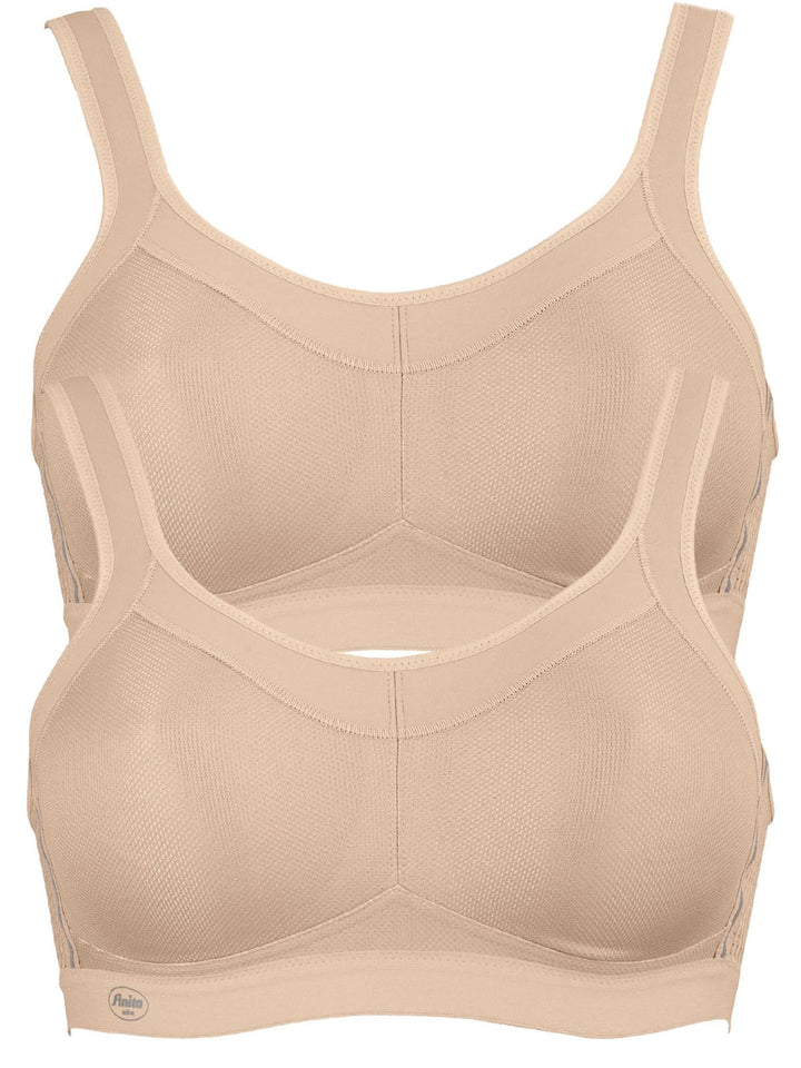Anita 2er Sparpack Sport BH Momentum 5529 Gr. 65-105 A-H 65B Desert/Desert, 65B Desert/Desert