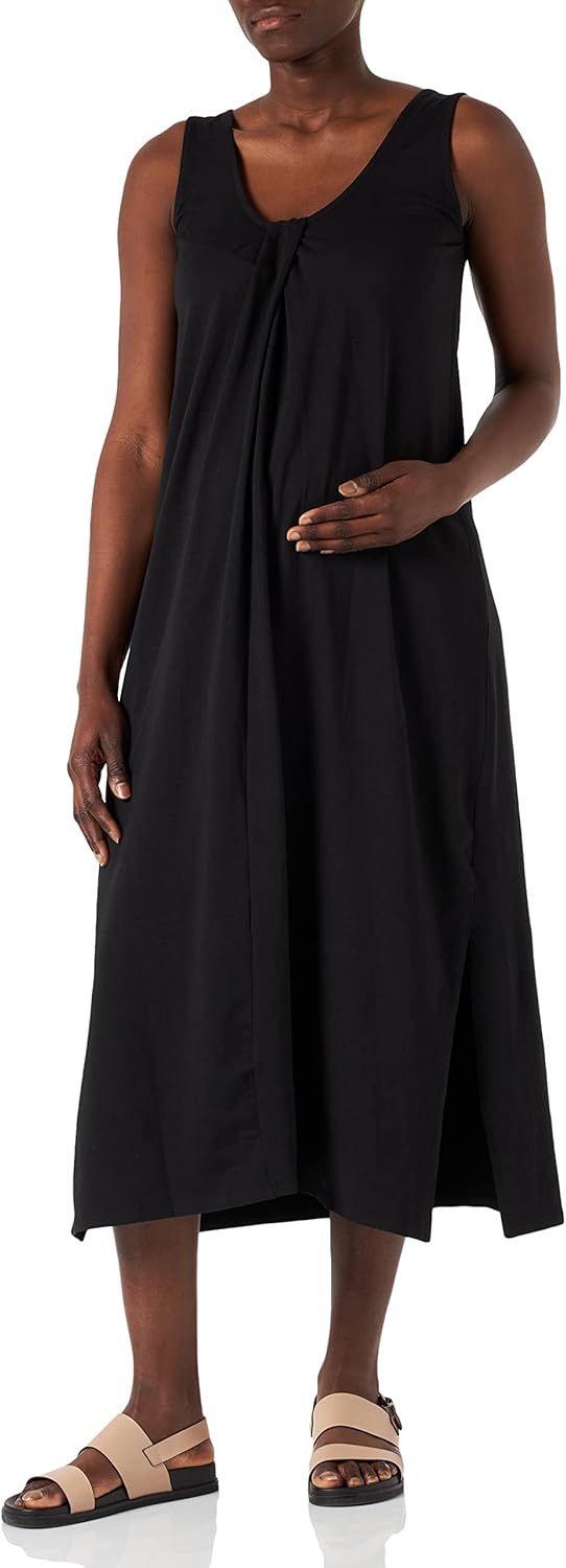 Supermom Damen Dress Sleeveless Vetiver Kleid 38 Black - P090, 38 Black - P090