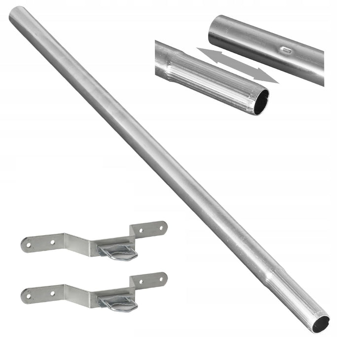 Geländerhalterung 3,0m 2 x 150cm Mast Antennenmast Satmast + Masthalter K75 SET