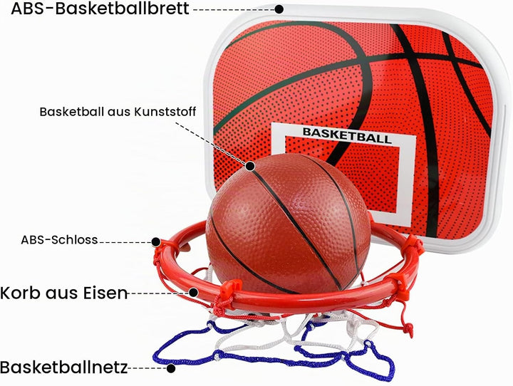 Basketballkorb und Stand Kinder, AolKee Tragbarer 50CM-150cm Mini Basketballkorb Kinder, Verstellbar
