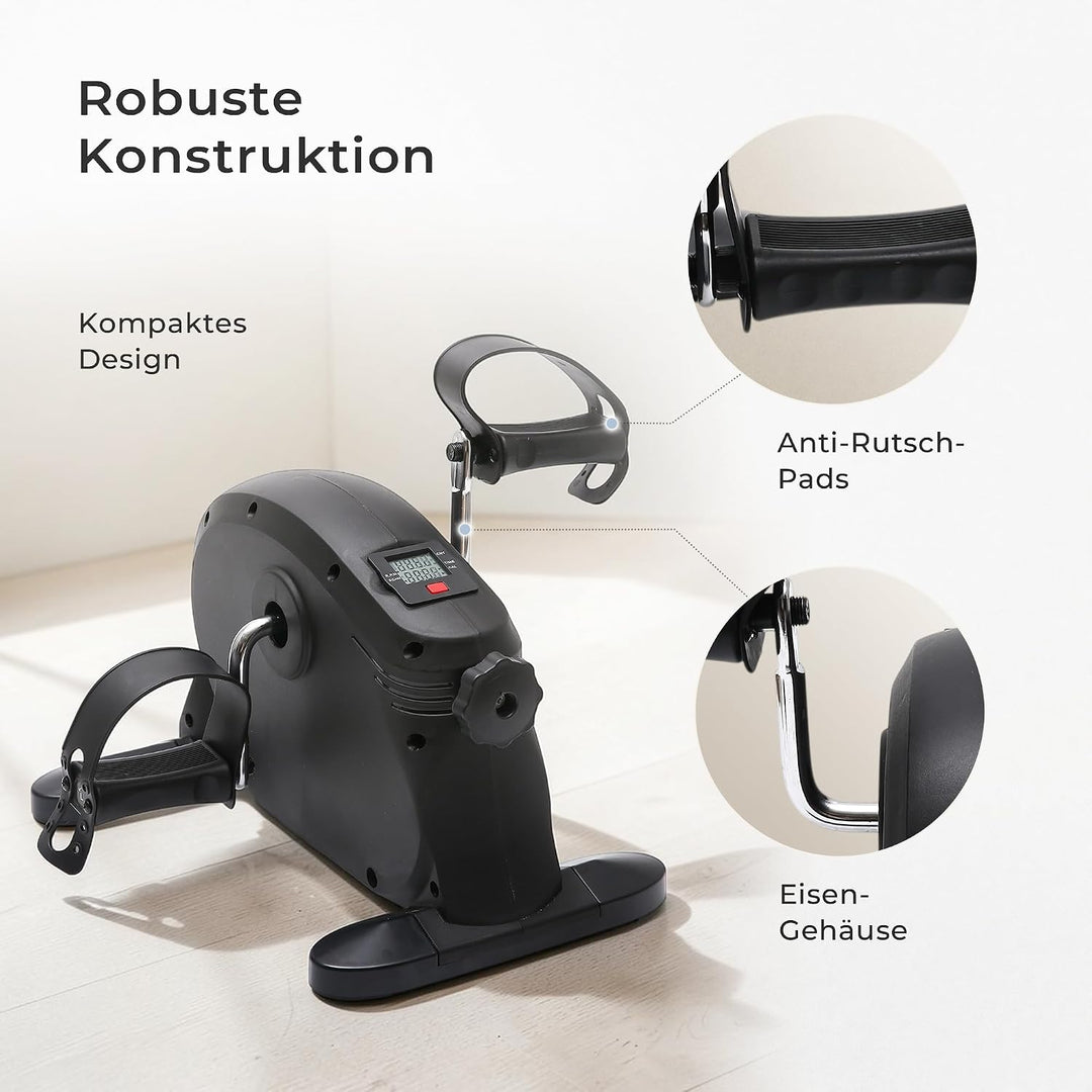 Pedaltrainer &amp; Mini Heimtrainer, Arme &amp; Beine, für Senioren | Sitztraining unterm Schreibtisch, gele