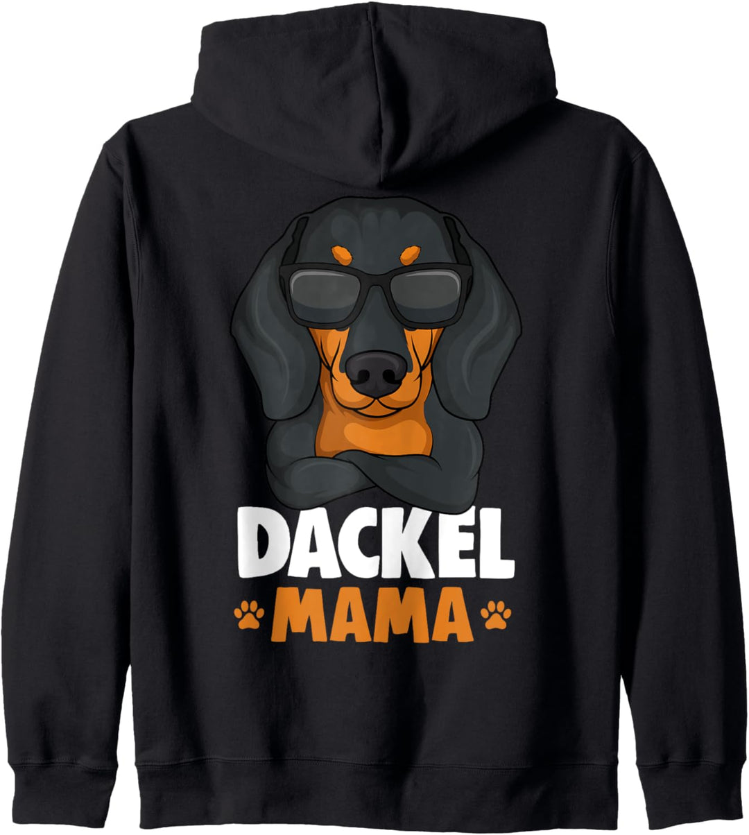 Dackel Mama Dachshund Teckel Hund Damen Kapuzenjacke