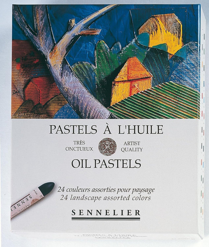 SENNELIER Ölpastell-Set, 24 Stück, Querformat 1 stück (1er Pack) Landschaft, 1 stück (1er Pack) Land