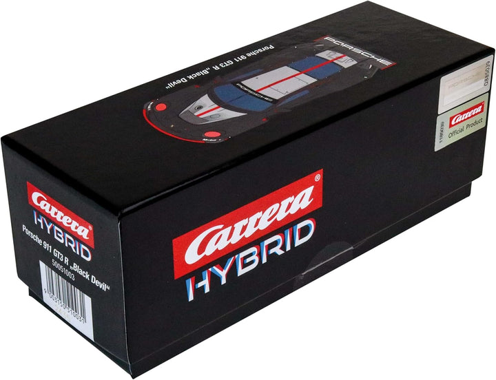 Carrera Hybrid, Porsche 911 GT3 R Black Devil, Massstab 1:50, Front- und Rücklichter, Bis zu 30 Minu