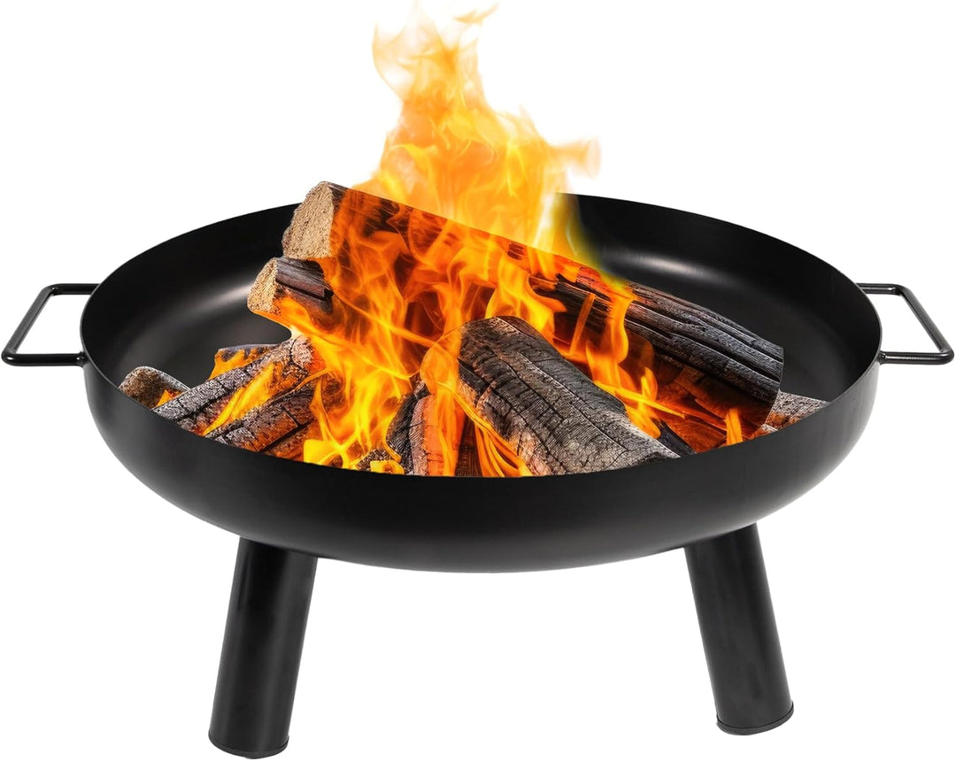 LEMODO Feuerschale für den Garten, Feuerstelle für Terrasse oder Balkon, Feuerschale 60 cm, Feuerkor