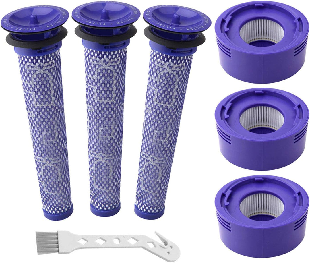 Wolfish 6er-Pack Staubsaugerfilter, Ersatz-Set für Dyson-Staubsauger V8+, V8, V7, Absolute, Animal,