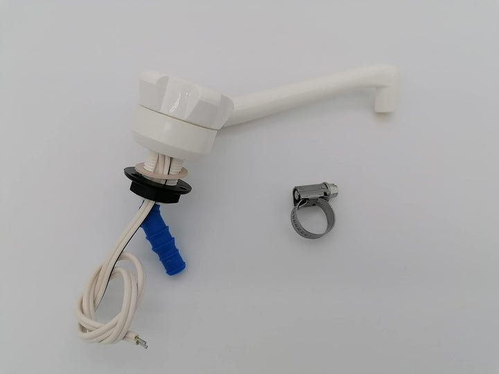 CR-MOESANCO® Set für Lababo Wohnwagen mit Schalter und Schlauchschelle aus Edelstahl, für Wohnmobile