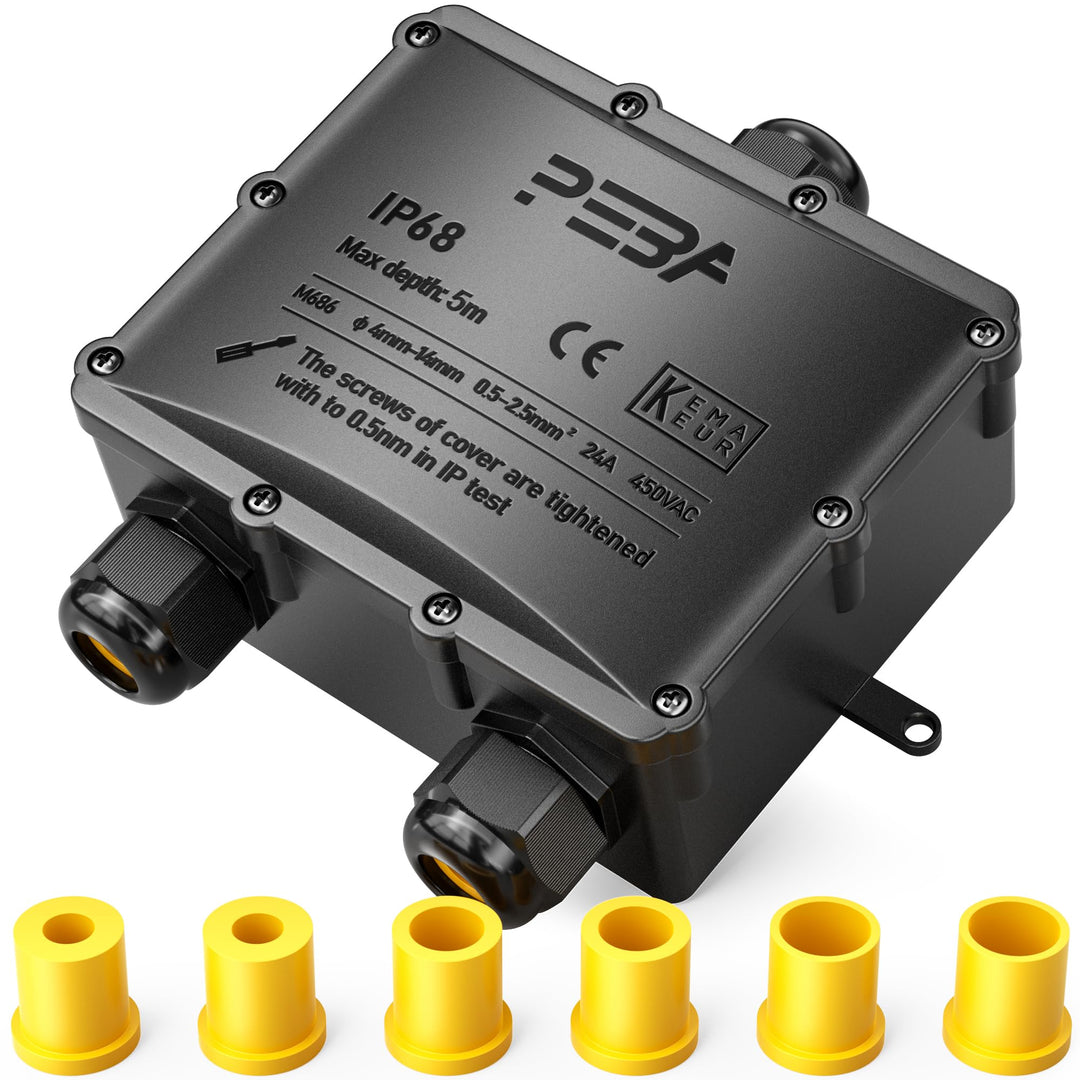 PEBA Wasserdicht Abzweigdose Erdkabel Kabelverbinder IP68 Verteilerdose steckdose aussen verteiler 4