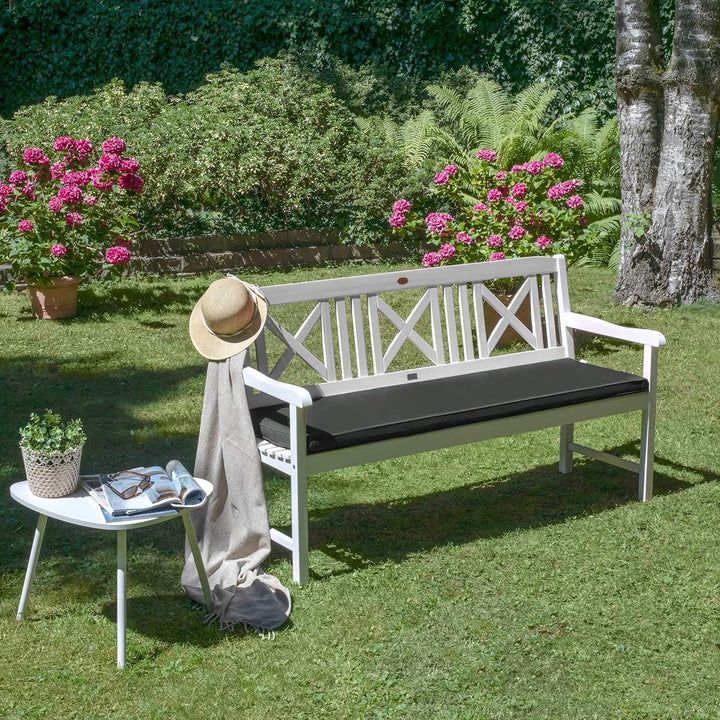 Beautissu Loft BK Auflage Bankkissen 180x48x5 cm Sitzkissen für Gartenbank Polster Auflage Gartenmöb