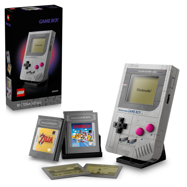 LEGO Super Mario Game Boy - Spielzeug für Erwachsene - Nintendo Deko mit 2 Modulen inkl. Zelda & ein