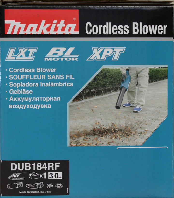 Makita DUB184RF Akku-Gebläse 18 V / 3,0 Ah, 1 Akku + Ladegerät 1 Akku mit einem Ladengerät Single, 1