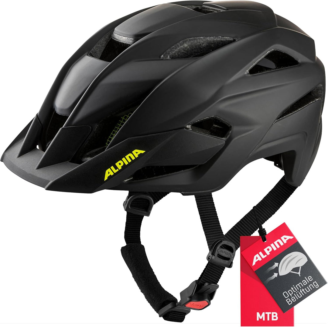 ALPINA KAMLOOP Radhelm schwarz gelb 51-55 cm, 51-55 cm