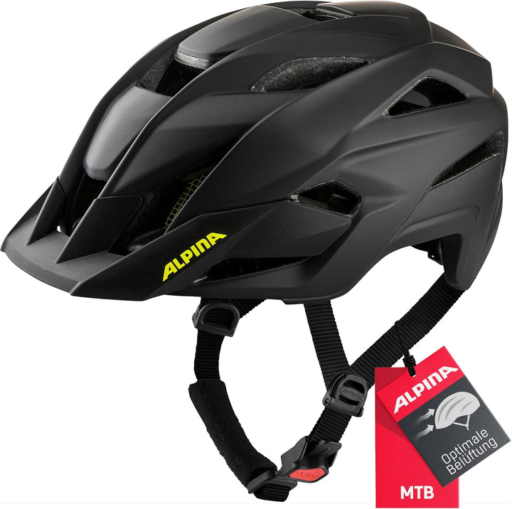 ALPINA KAMLOOP Radhelm schwarz gelb 51-55 cm, 51-55 cm