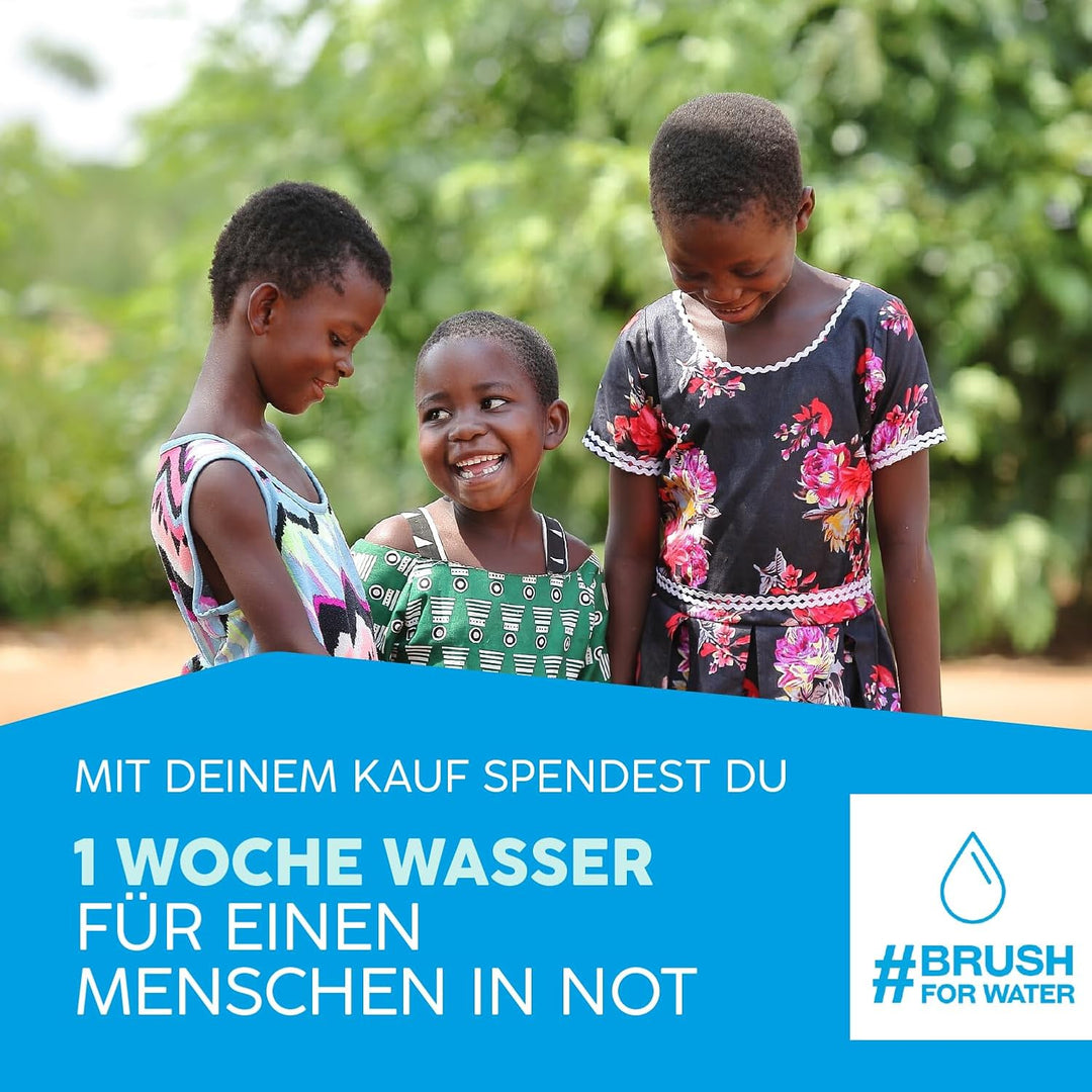 happybrush® Nachhaltige Aufsteckbürsten für elektrische Schall-Zahnbürste Eco VIBE 3 - Allblack - 3x