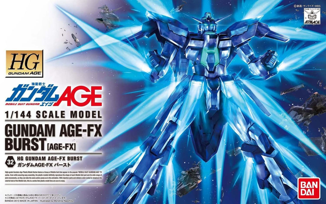Bandai Hobby #32 High Grade 1/144 Gundam AGE-FX Burst Actionfigur